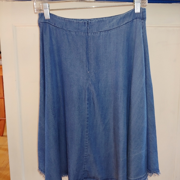 Tina and Jo Blue Denim Circle Skirt + Size Medium - Picture 6 of 7